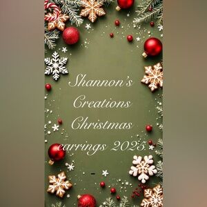 * buy now* Christmas earrings handmade by Shannon